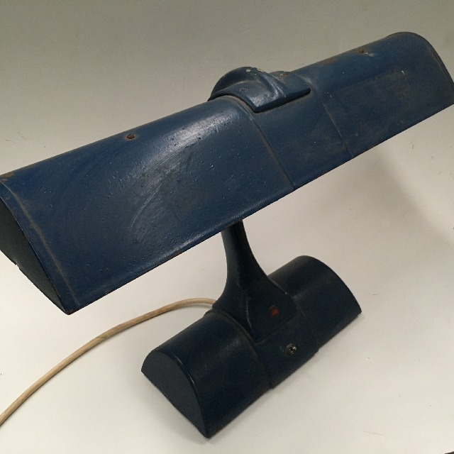 LAMP, Desk Light - Fluro Style, Blue Industrial